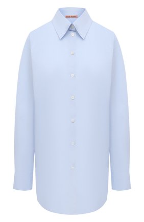 Женская хлопковая рубашка ACNE STUDIOS голубого цвета по цене 27350 руб., арт. AC0349 | Фото 1 Женская хлопковая рубашка ACNE STUDIOS голубого цвета, арт. AC0349 | Фото 1