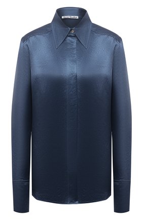 Женская рубашка ACNE STUDIOS синего цвета по цене 39950 руб., арт. AC0344 | Фото 1 Женская рубашка ACNE STUDIOS синего цвета, арт. AC0344 | Фото 1