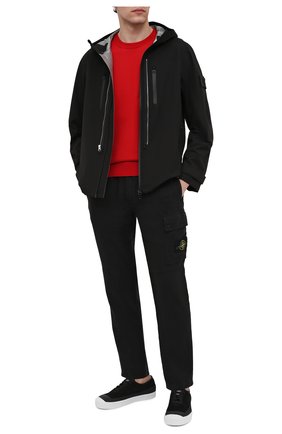 Мужской свитер из хлопка и шелка STONE ISLAND SHADOW PROJECT красного цвета по цене 39950 руб., арт. 7419506A4 | Фото 2 Мужской свитер из хлопка и шелка STONE ISLAND SHADOW PROJECT красного цвета, арт. 7419506A4 | Фото 2