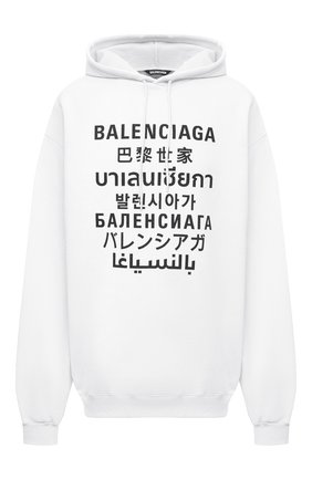 Мужской хлопковое худи BALENCIAGA белого цвета по цене 69950 руб., арт. 641679/TJVI6 | Фото 1 Мужской хлопковое худи BALENCIAGA белого цвета, арт. 641679/TJVI6 | Фото 1 (Длина (для топов): Удлиненные; Материал внешний: Хлопок, Синтетический материал; Рукава: Длинные; Принт: С принтом; Стили: Гранж, Спорт-шик; Мужское Кросс-КТ: Худи-одежда)