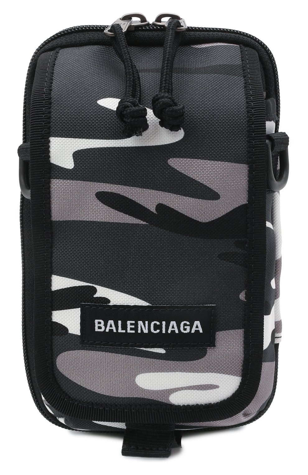 Мужская текстильная сумка explorer BALENCIAGA серого цвета, арт. 593329/2BKNX | Фото 1 (Размер: mini; Ремень/цепочка: На ремешке; Материал: Текстиль)