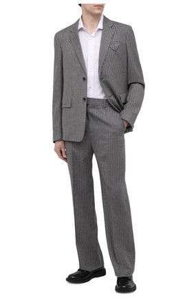 Мужской шерстяной пиджак BOTTEGA VENETA серого цвета по цене 177500 руб., арт. 648916/V0EV0 | Фото 2 Мужской шерстяной пиджак BOTTEGA VENETA серого цвета, арт. 648916/V0EV0 | Фото 2