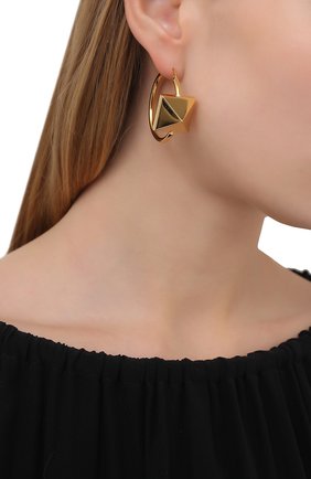Женские серьги valentino garavani VALENTINO золотого цвета по цене 43950 руб., арт. VW2J0H67/MET | Фото 2 Женские серьги valentino garavani VALENTINO золотого цвета, арт. VW2J0H67/MET | Фото 2