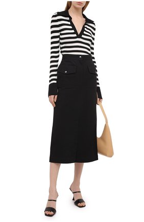 Женская хлопковая юбка DRIES VAN NOTEN черного цвета по цене 41750 руб., арт. 211-10812-2044 | Фото 2 Женская хлопковая юбка DRIES VAN NOTEN черного цвета, арт. 211-10812-2044 | Фото 2