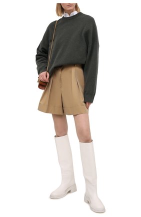 Женский кашемировый свитер EXTREME CASHMERE зеленого цвета по цене 46650 руб., арт. 053/CREW H0P | Фото 2 Женский кашемировый свитер EXTREME CASHMERE зеленого цвета, арт. 053/CREW H0P | Фото 2