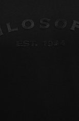 Женская хлопковая футболка PHILOSOPHY DI LORENZO SERAFINI черного цвета, арт. A0709/746 | Фото 5 (Рукава: Короткие; Длина (для топов): Стандартные; Принт: С принтом; Региональные ограничения белый список (Axapta Mercury): RU; Материал внешний: Хлопок; Женское Кросс-КТ: Футболка-одежда; Стили: Кэжуэл)