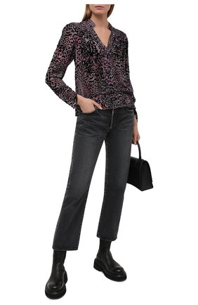 Женская блузка из вискозы и шелка ZADIG&VOLTAIRE черного цвета по цене 36400 руб., арт. SKCS0501F | Фото 2 Женская блузка из вискозы и шелка ZADIG&VOLTAIRE черного цвета, арт. SKCS0501F | Фото 2