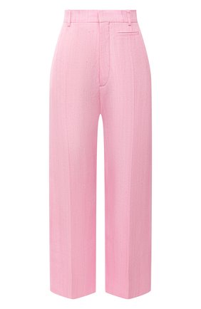 Женские брюки из вискозы и шелка JACQUEMUS розового цвета по цене 66800 руб., арт. 211PA02/105440 | Фото 1 Женские брюки из вискозы и шелка JACQUEMUS розового цвета, арт. 211PA02/105440 | Фото 1