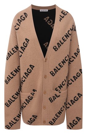 Женский шерстяной кардиган BALENCIAGA бежевого цвета по цене 106500 руб., арт. 652394/T1567 | Фото 1 Женский шерстяной кардиган BALENCIAGA бежевого цвета, арт. 652394/T1567 | Фото 1
