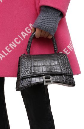 Женская сумка hourglass s BALENCIAGA серого цвета по цене 167000 руб., арт. 593546/1LR6Y | Фото 2 Женская сумка hourglass s BALENCIAGA серого цвета, арт. 593546/1LR6Y | Фото 2