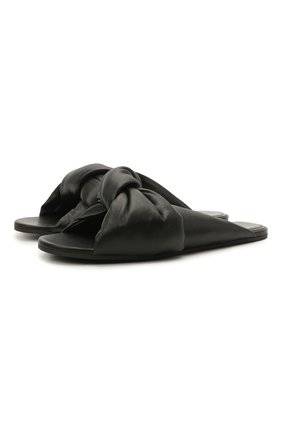 Женские кожаные шлепанцы drapy BALENCIAGA черного цвета по цене 49050 руб., арт. 636576/WA2M0 | Фото 1 Женские кожаные шлепанцы drapy BALENCIAGA черного цвета, арт. 636576/WA2M0 | Фото 1