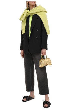 Женские кожаные шлепанцы drapy BALENCIAGA черного цвета по цене 49050 руб., арт. 636576/WA2M0 | Фото 2 Женские кожаные шлепанцы drapy BALENCIAGA черного цвета, арт. 636576/WA2M0 | Фото 2
