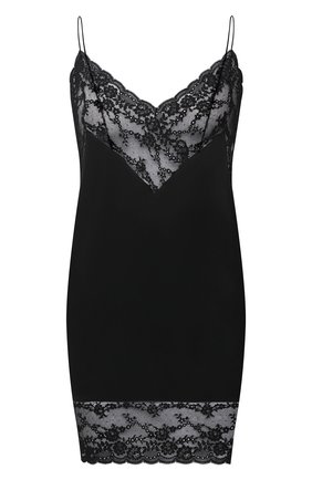 Женское шелковое платье SAINT LAURENT черного цвета по цене 143000 руб., арт. 649043/Y7B20 | Фото 1 Женское шелковое платье SAINT LAURENT черного цвета, арт. 649043/Y7B20 | Фото 1 (Материал внешний: Шелк; Длина Ж (юбки, платья, шорты): Мини; Женское Кросс-КТ: Платье-одежда; Рукава: Без рукавов; Случай: Коктейльный; Стили: Гламурный)