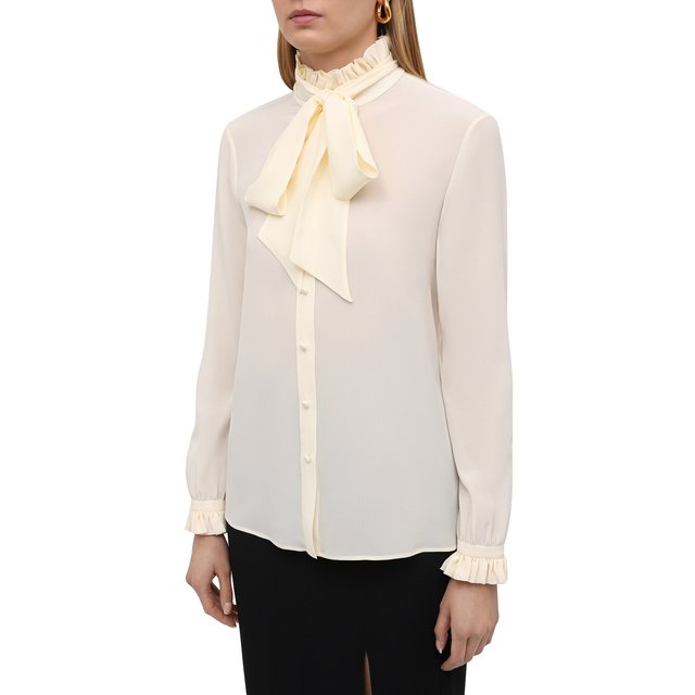Шелковая блузка Yves Saint Laurent 11756630