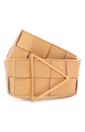 Женский кожаный ремень BOTTEGA VENETA бежевого цвета по цене 56550 руб., арт. 651252/VMAY2 | Фото 1 Женский кожаный ремень BOTTEGA VENETA бежевого цвета, арт. 651252/VMAY2 | Фото 1 (Материал: Кожа)