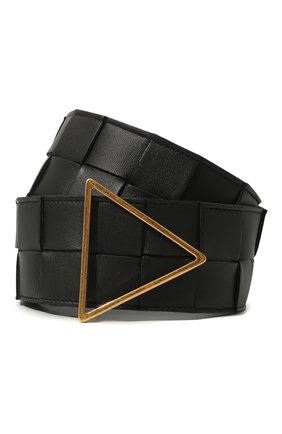 Женский кожаный ремень BOTTEGA VENETA черного цвета по цене 56550 руб., арт. 651252/VMAY2 | Фото 1 Женский кожаный ремень BOTTEGA VENETA черного цвета, арт. 651252/VMAY2 | Фото 1 (Материал: Кожа)