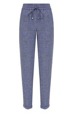 Женские льняные брюки KITON голубого цвета по цене 84650 руб., арт. D37102S06424 | Фото 1 Женские льняные брюки KITON голубого цвета, арт. D37102S06424 | Фото 1