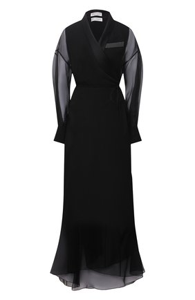 Женское шелковое платье BRUNELLO CUCINELLI черного цвета по цене 480500 руб., арт. MF940ADP81 | Фото 1 Женское шелковое платье BRUNELLO CUCINELLI черного цвета, арт. MF940ADP81 | Фото 1