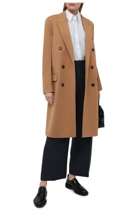 Женская рубашка из хлопка и шелка BRUNELLO CUCINELLI голубого цвета по цене 124000 руб., арт. MF766NF506 | Фото 2 Женская рубашка из хлопка и шелка BRUNELLO CUCINELLI голубого цвета, арт. MF766NF506 | Фото 2