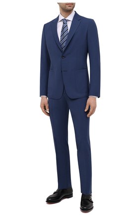 Мужской шерстяной костюм Z ZEGNA синего цвета по цене 183000 руб., арт. 924726/2X7YGX | Фото 1 Мужской шерстяной костюм Z ZEGNA синего цвета, арт. 924726/2X7YGX | Фото 1 (Рукава: Длинные; Материал внешний: Шерсть; Стили: Классический; Костюмы М: Однобортный; Региональные ограничения белый список (Axapta Mercury): RU)
