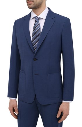 Мужской шерстяной костюм Z ZEGNA синего цвета по цене 183000 руб., арт. 924726/2X7YGX | Фото 2 Мужской шерстяной костюм Z ZEGNA синего цвета, арт. 924726/2X7YGX | Фото 2 (Рукава: Длинные; Материал внешний: Шерсть; Стили: Классический; Костюмы М: Однобортный; Региональные ограничения белый список (Axapta Mercury): RU)