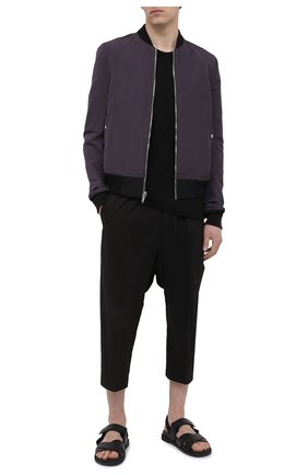 Мужская хлопковая футболка RICK OWENS черного цвета по цене 19950 руб., арт. RU21S6251/JA | Фото 2 Мужская хлопковая футболка RICK OWENS черного цвета, арт. RU21S6251/JA | Фото 2