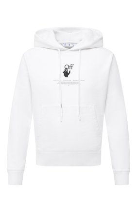 Мужской хлопковое худи OFF-WHITE белого цвета по цене 45900 руб., арт. 0MBB034R21FLE005 | Фото 1 Мужской хлопковое худи OFF-WHITE белого цвета, арт. 0MBB034R21FLE005 | Фото 1