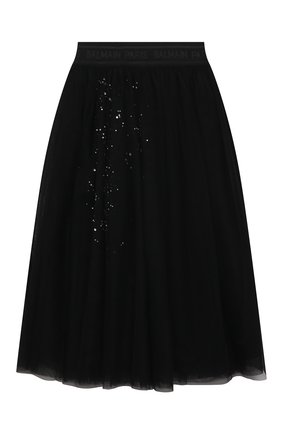 Детская юбка BALMAIN черного цвета по цене 56100 руб., арт. 6O7030 | Фото 1 Детская юбка BALMAIN черного цвета, арт. 6O7030 | Фото 1