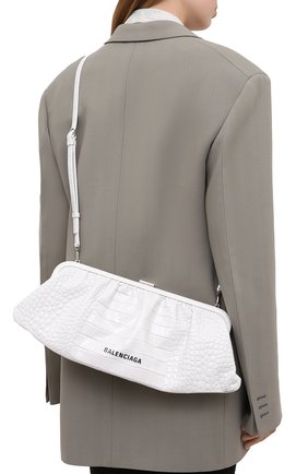 Женский клатч cloud BALENCIAGA белого цвета по цене 97450 руб., арт. 618899/1R053 | Фото 2 Женский клатч cloud BALENCIAGA белого цвета, арт. 618899/1R053 | Фото 2