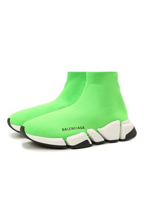 Женские текстильные кроссовки speed 2.0 BALENCIAGA зеленого цвета по цене 85500 руб., арт. 617196/W2DBJ | Фото 1 Женские текстильные кроссовки speed 2.0 BALENCIAGA зеленого цвета, арт. 617196/W2DBJ | Фото 1