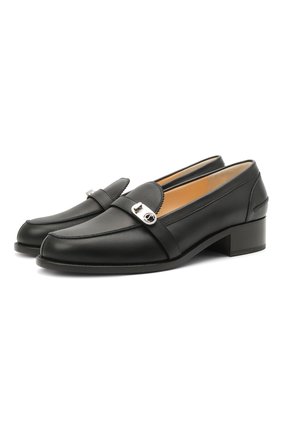 Женские кожаные лоферы lock me mock CHRISTIAN LOUBOUTIN черного цвета по цене 61900 руб., арт. 1210585/L0CK ME M0C FLAT | Фото 1 Женские кожаные лоферы lock me mock CHRISTIAN LOUBOUTIN черного цвета, арт. 1210585/L0CK ME M0C FLAT | Фото 1