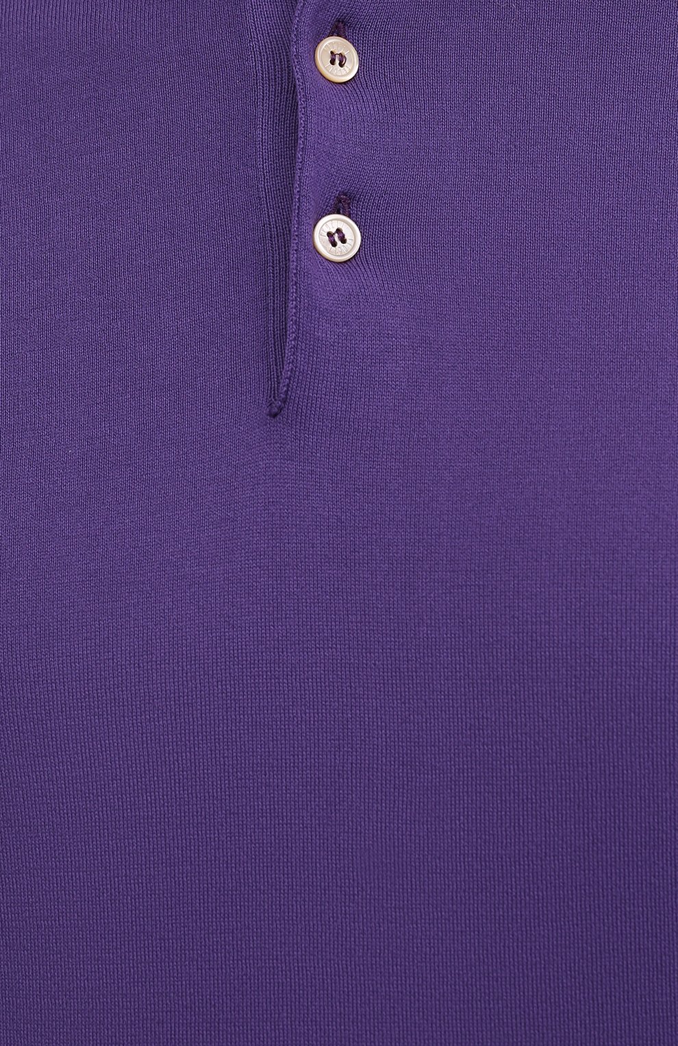 Мужское хлопковое поло FEDELI фиолетового цвета, арт. 4UED5910 | Фото 5 (Застежка: Пуговицы; Рукава: Короткие; Длина (для топов): Стандартные; Кросс-КТ: Трикотаж; Материал внешний: Хлопок; Стили: Кэжуэл)