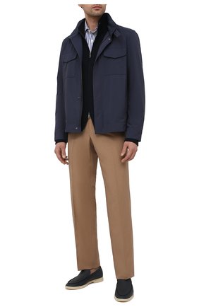 Мужская хлопковая рубашка RALPH LAUREN синего цвета по цене 35450 руб., арт. 790833820 | Фото 2 Мужская хлопковая рубашка RALPH LAUREN синего цвета, арт. 790833820 | Фото 2 (Материал внешний: Хлопок; Длина (для топов): Стандартные; Случай: Повседневный; Принт: Полоска; Рукава: Длинные; Стили: Кэжуэл; Воротник: Акула; Манжеты: На пуговицах)