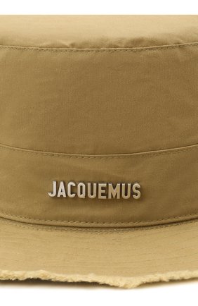Мужская хлопковая панама le bob artichaut JACQUEMUS зеленого цвета по цене 10350 руб., арт. 211AC01/504550 | Фото 3 Мужская хлопковая панама le bob artichaut JACQUEMUS зеленого цвета, арт. 211AC01/504550 | Фото 3