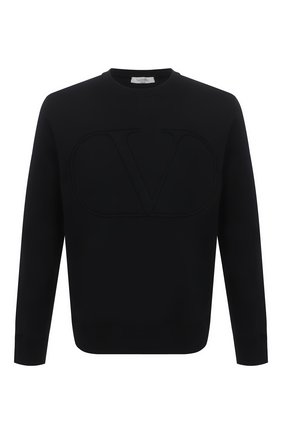 Мужской хлопковый свитшот VALENTINO черного цвета по цене 61950 руб., арт. VV3MF14M73M | Фото 1 Мужской хлопковый свитшот VALENTINO черного цвета, арт. VV3MF14M73M | Фото 1