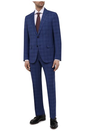 Мужской шерстяной костюм ERMENEGILDO ZEGNA синего цвета по цене 199500 руб., арт. 922074/25M22Y | Фото 1 Мужской шерстяной костюм ERMENEGILDO ZEGNA синего цвета, арт. 922074/25M22Y | Фото 1