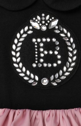 Женский платье BALMAIN черного цвета по цене 49750 руб., арт. 6O1851 | Фото 3 Женский платье BALMAIN черного цвета, арт. 6O1851 | Фото 3