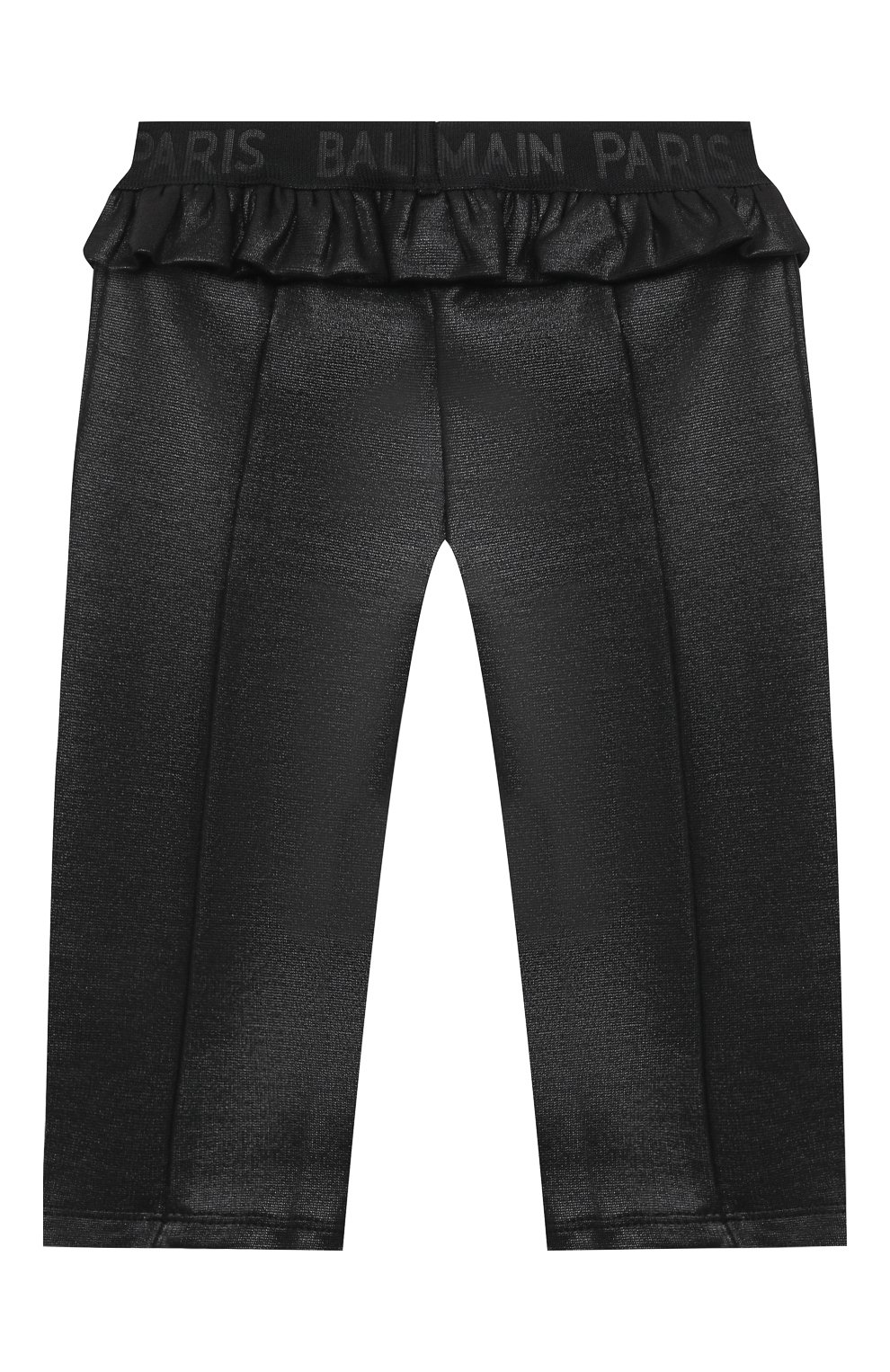 Детские леггинсы BALMAIN черного цвета по цене 27950 руб., арт. 6O6800 | Фото 2 Детские леггинсы BALMAIN черного цвета, арт. 6O6800 | Фото 2