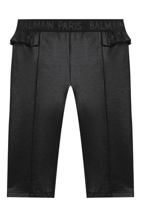 Детские леггинсы BALMAIN черного цвета по цене 25350 руб., арт. 6O6800 | Фото 1 Детские леггинсы BALMAIN черного цвета, арт. 6O6800 | Фото 1 (Материал внешний: Вискоза; Ростовка одежда: 12 мес | 80 см, 18 мес | 86 см, 24 мес | 92 см, 36 мес | 98 см, 9 мес | 74 см)