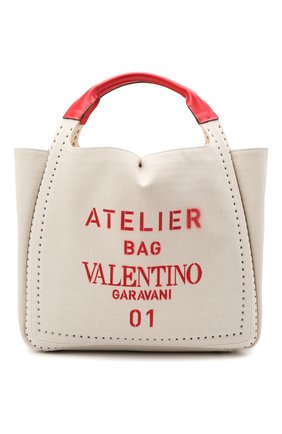 Женский сумка-тоут valentino garavani atelier VALENTINO бежевого цвета по цене 182500 руб., арт. VW2B0H85/NIZ | Фото 1 Женский сумка-тоут valentino garavani atelier VALENTINO бежевого цвета, арт. VW2B0H85/NIZ | Фото 1