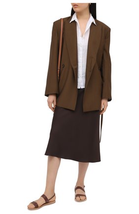 Женская льняная рубашка 120% LINO белого цвета по цене 18300 руб., арт. T0W1780/0115/000 | Фото 2 Женская льняная рубашка 120% LINO белого цвета, арт. T0W1780/0115/000 | Фото 2