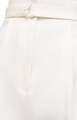 Женские хлопковые шорты PHILOSOPHY DI LORENZO SERAFINI белого цвета, арт. A0318/722 | Фото 5 (Женское Кросс-КТ: Шорты-одежда; Кросс-КТ: Широкие; Региональные ограничения белый список (Axapta Mercury): RU; Материал внешний: Хлопок; Длина Ж (юбки, платья, шорты): До колена; Стили: Романтичный)