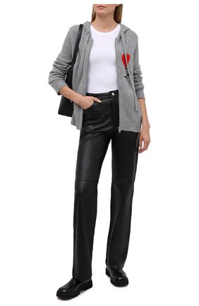 Женский кашемировый кардиган ZADIG&VOLTAIRE серого цвета по цене 55250 руб., арт. SKMZ2403F | Фото 2 Женский кашемировый кардиган ZADIG&VOLTAIRE серого цвета, арт. SKMZ2403F | Фото 2