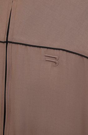 Женская куртка BALENCIAGA светло-коричневого цвета, арт. 643053/TF002 | Фото 5 (Кросс-КТ: Куртка, Ветровка; Рукава: Длинные; Длина (верхняя одежда): До середины бедра; Стили: Спорт-шик; Материал внешний: Лиоцелл, Растительное волокно; Материал подклада: Синтетический материал)