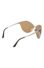 Женские солнцезащитные очки BALENCIAGA хаки цвета, арт. 648052/T0005 | Фото 4 (Тип очков: С/з; Материал: Металл; Очки форма: Over-size)