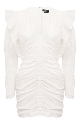 Женское хлопковое платье ISABEL MARANT белого цвета по цене 82450 руб., арт. R01919-21P024I/GETYA | Фото 1 Женское хлопковое платье ISABEL MARANT белого цвета, арт. R01919-21P024I/GETYA | Фото 1
