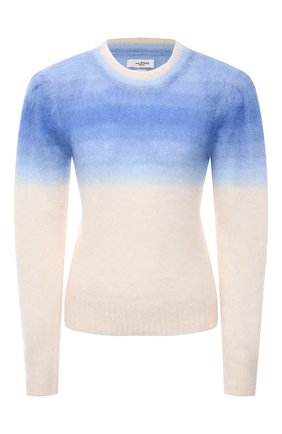 Женский пуловер ISABEL MARANT ETOILE голубого цвета по цене 45150 руб., арт. PU1523-21P056E/DENIZ | Фото 1 Женский пуловер ISABEL MARANT ETOILE голубого цвета, арт. PU1523-21P056E/DENIZ | Фото 1