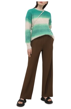 Женский пуловер ISABEL MARANT ETOILE зеленого цвета по цене 45150 руб., арт. PU1244-21P056E/DRUSSELL | Фото 2 Женский пуловер ISABEL MARANT ETOILE зеленого цвета, арт. PU1244-21P056E/DRUSSELL | Фото 2