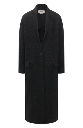 Женское шерстяное пальто ISABEL MARANT ETOILE темно-серого цвета по цене 59950 руб., арт. MA0811-21P007E/HEN0L | Фото 1 Женское шерстяное пальто ISABEL MARANT ETOILE темно-серого цвета, арт. MA0811-21P007E/HEN0L | Фото 1