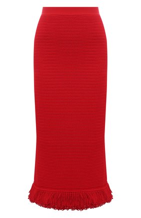 Женская хлопковая юбка BOTTEGA VENETA красного цвета по цене 127000 руб., арт. 651244/V0FU0 | Фото 1 Женская хлопковая юбка BOTTEGA VENETA красного цвета, арт. 651244/V0FU0 | Фото 1